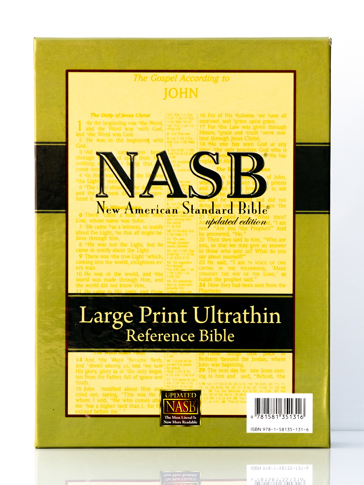 NASB Large Print Ultrathin Bible Box Cover
